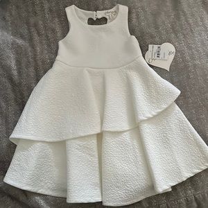 NWT white party dress size 5